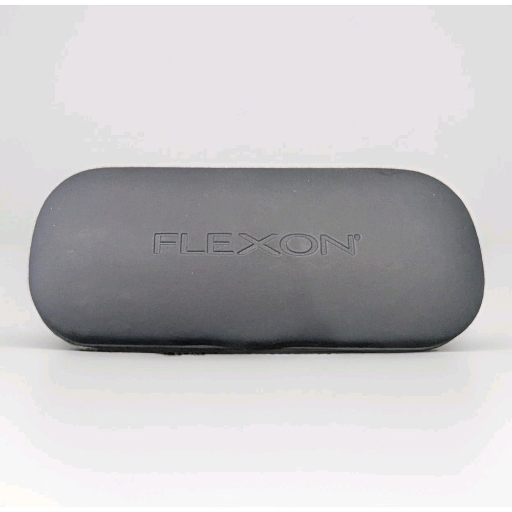 Genuine Flexon Designer Eyeglass Sunglass Hard Shell Case Dark Blue / Charcoal